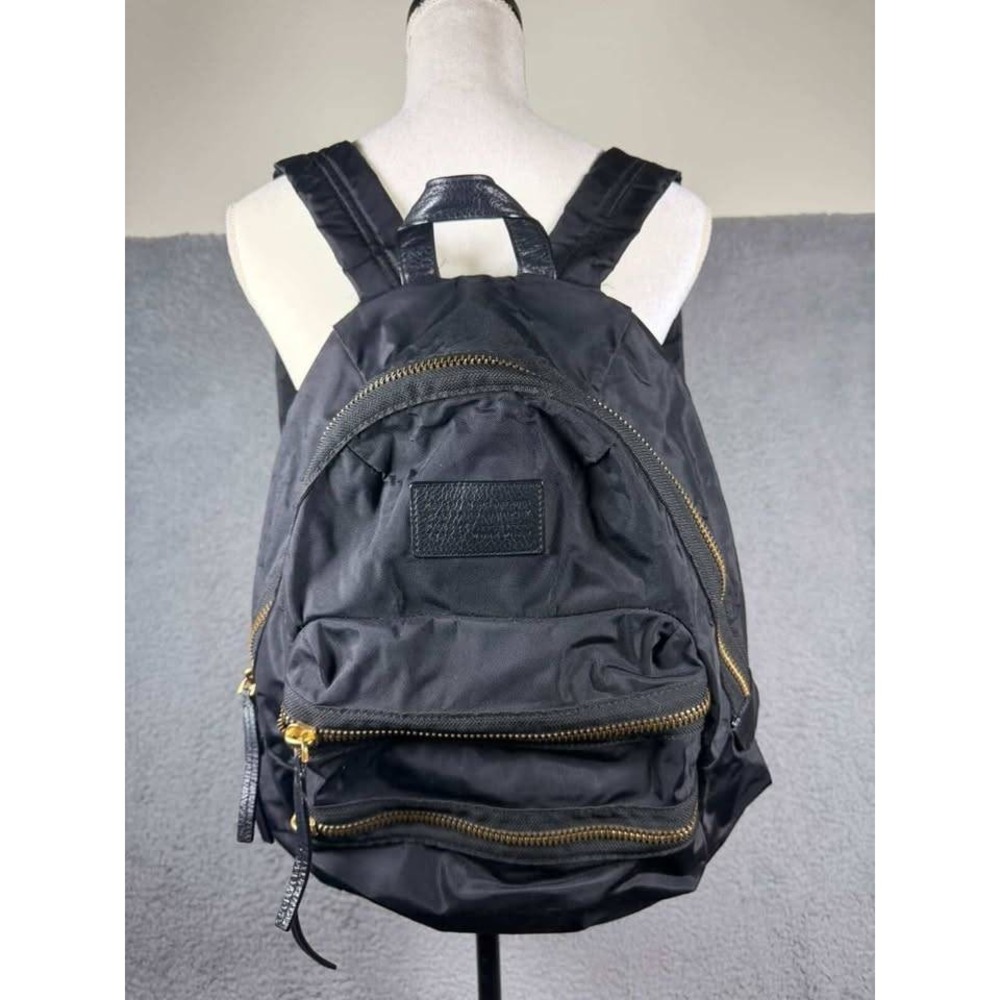 Marc by Marc Jacobs Domo Arigato Nylon Backpack Black Gold Hardware M0002219‎